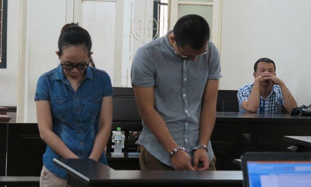 Các bị cáo tại tòa.