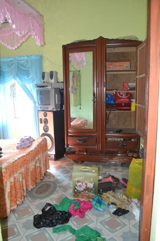 Hiện trường vụ cướp.