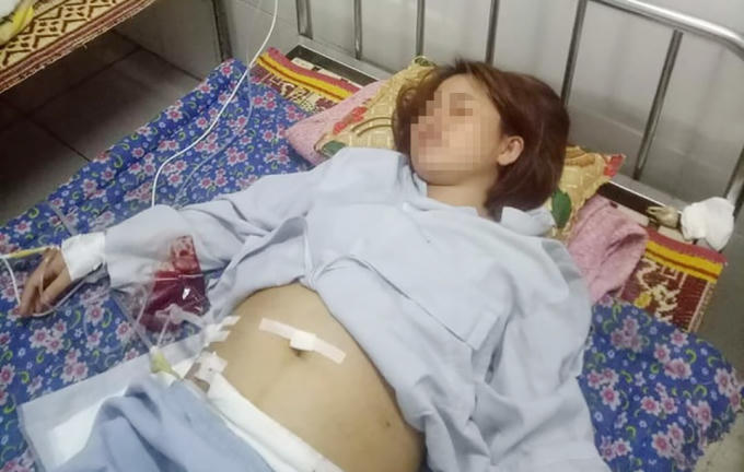 Bệnh nhân Hóa bị mất 1 bên vòi trứng sau ca mổ ruột thừa ở BVĐK TX. Hồng Lĩnh
