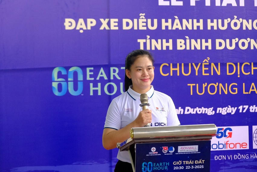 Bí thư Tỉnh Đoàn Bình Dương, bà Trần Thị Diễm Trinh.