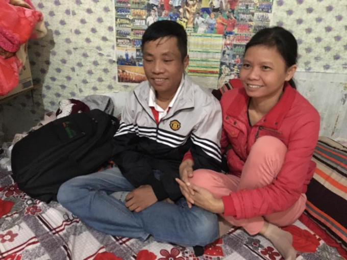 Anh Học và chị Hoàng Anh. Ảnh: Thanh Hải