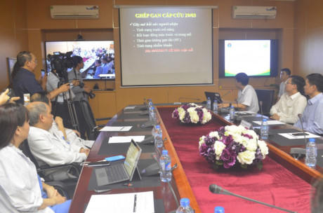 Thông tin y học về ca ghép gan từ cặp bố con ruột tại bệnh viện Việt Đức. Ảnh: LĐTĐ