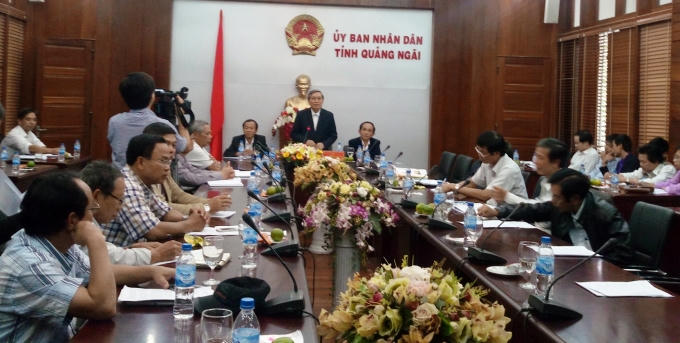 Quang cảnh buổi họp báo.