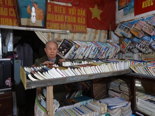 "Thư viện sách ông Thăng" là cái tên quen thuộc được nhiều người gọi Ảnh: Ngọc Nga