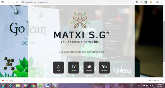 Trang web Công ty TNHH Mat Xi S.G.