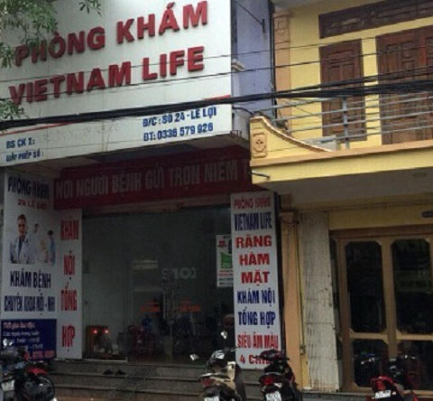 Phòng khám không phép của bà Hiền.