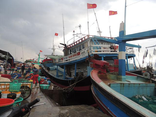Những chiếc thuyền đầu tiên về bến trong năm Kỷ Hợi.