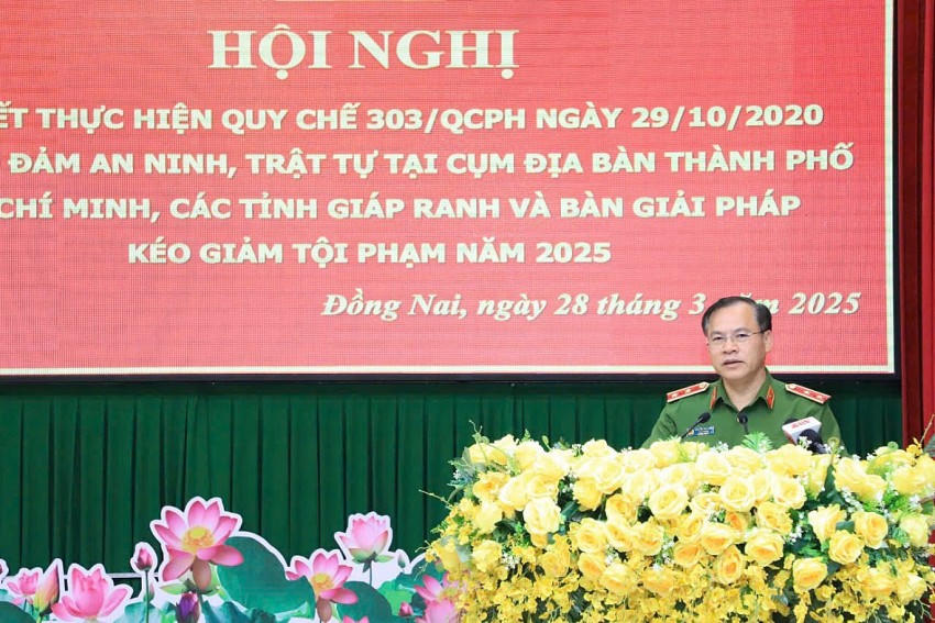 Trung tướng Nguyễn Văn Long, Thứ trưởng Bộ Công an phát biểu chỉ đạo hội nghị (CACC).