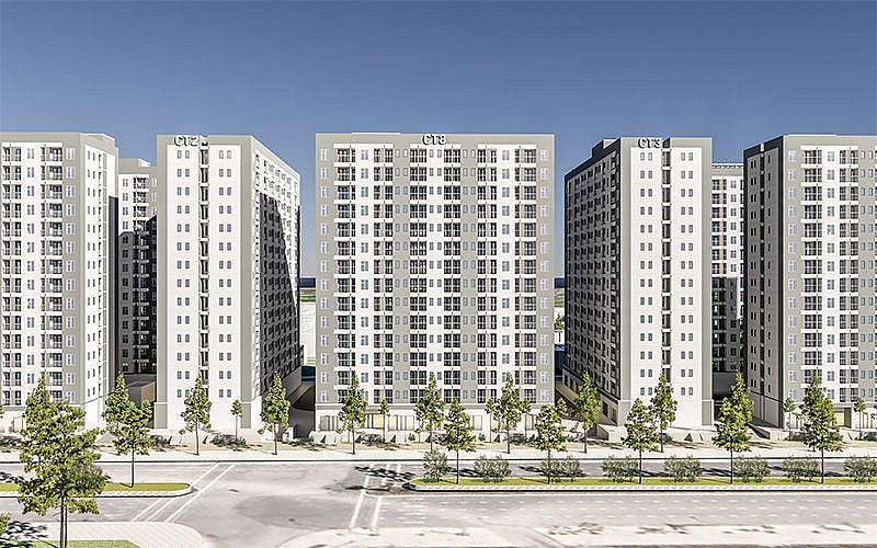 Phối cảnh một dự án nhà ở xã hội tại Thành phố Hải Phòng