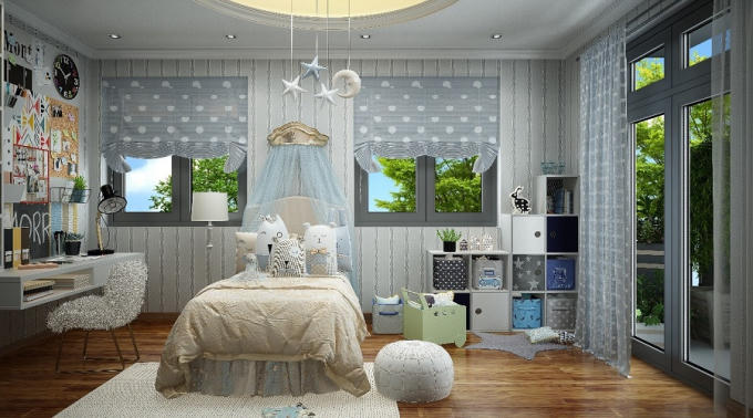 Phòng ngủ con gái.. Nguồn: Facebook nhân vật