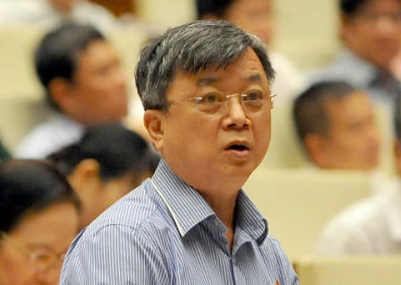 Đại biểu Trương Trọng Nghĩa cho rằng, phần trả lời của ông Võ Kim Cự - nguyên Bí thư tỉnh Hà Tĩnh về dự án Formosa là chưa thoả đáng. Ảnh: Giang Huy