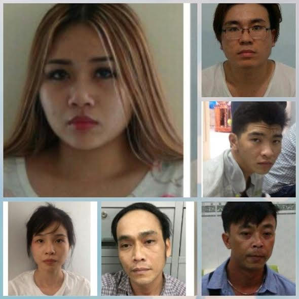 Bà trùm Minh Thư và các đối tượng.