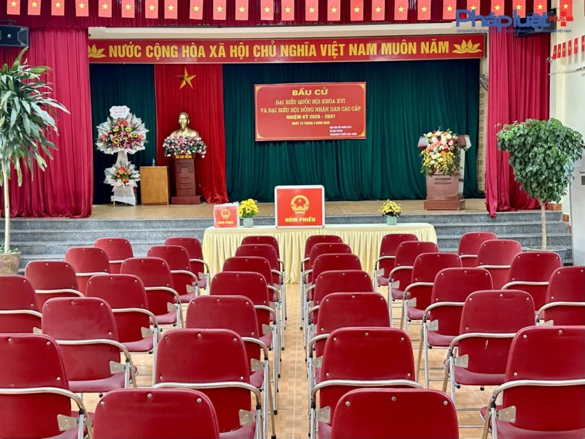 Cơ sở vật chất tại các điểm bầu cử đã được chuẩn bị kỹ lưỡng.