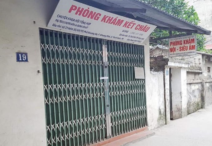 Phòng khám Kết Châu bị niêm phong phục vụ quá trình điều tra, làm rõ vụ việc.