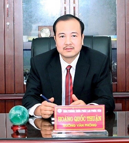 Trưởng Văn phòng TPL Phúc Yên (Vĩnh Phúc) Hoàng Quốc Thuận.