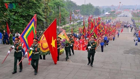 Lễ dâng hương Giỗ tổ Hùng Vương.