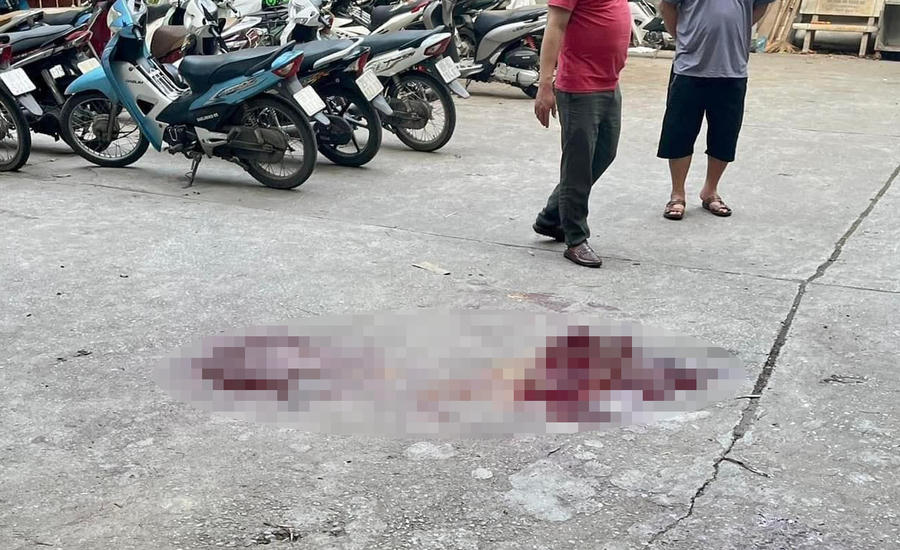 Hiện trường nơi xảy ra sự việc trên.