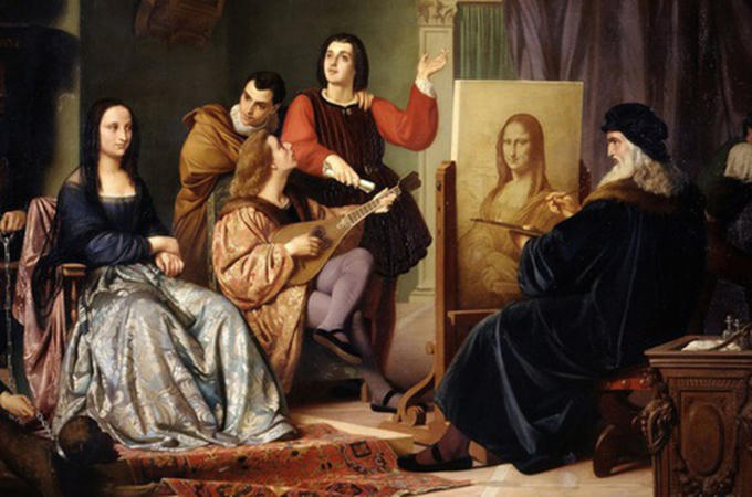 Một bức họa nổi tiếng của Leonardo da Vinci.
