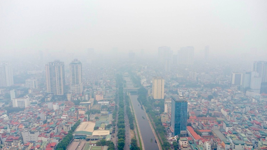 Ô nhiễm không khí ở Hà Nội. Ảnh minh hoạ.