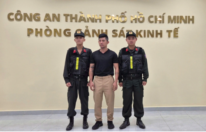 Lương Bằng Quang tại cơ quan điều tra (Ảnh: Công an HCM).