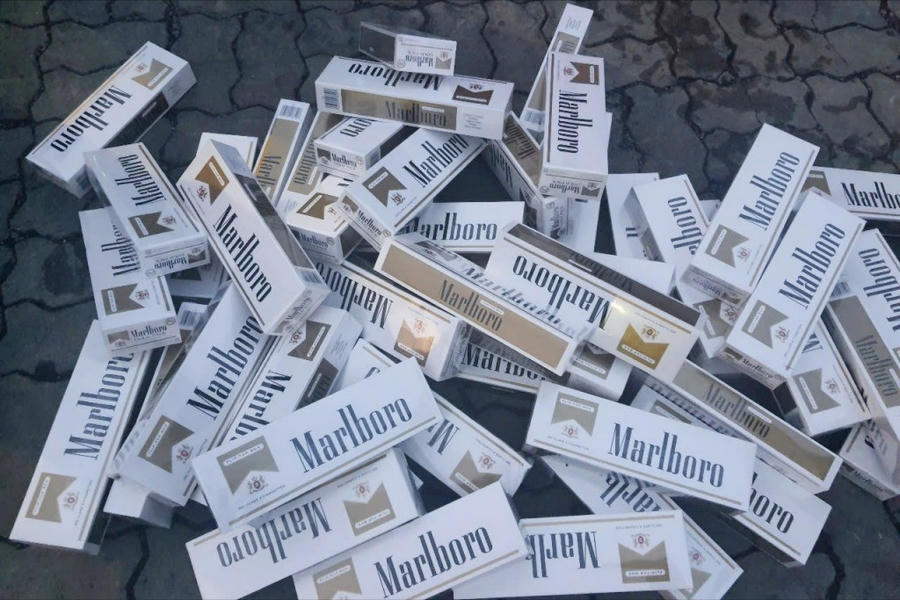 Hàng loạt vụ buôn lậu thuốc lá bị phát hiện tại các cảng biển. Ảnh Cục Hải quan