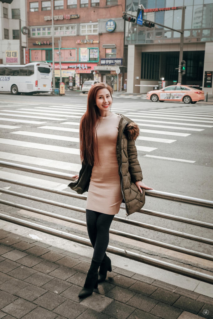 Chi Nguyễn tại Seoul, Hàn Quốc.