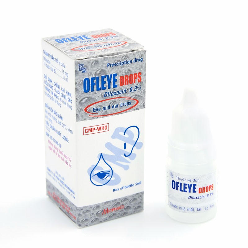 Thu hồi toàn quốc dung dịch thuốc nhỏ mắt, tai Ofleye Drops (Ofloxacin 0,3%). (Ảnh: Web Công ty Cổ phần dược Medipharco)