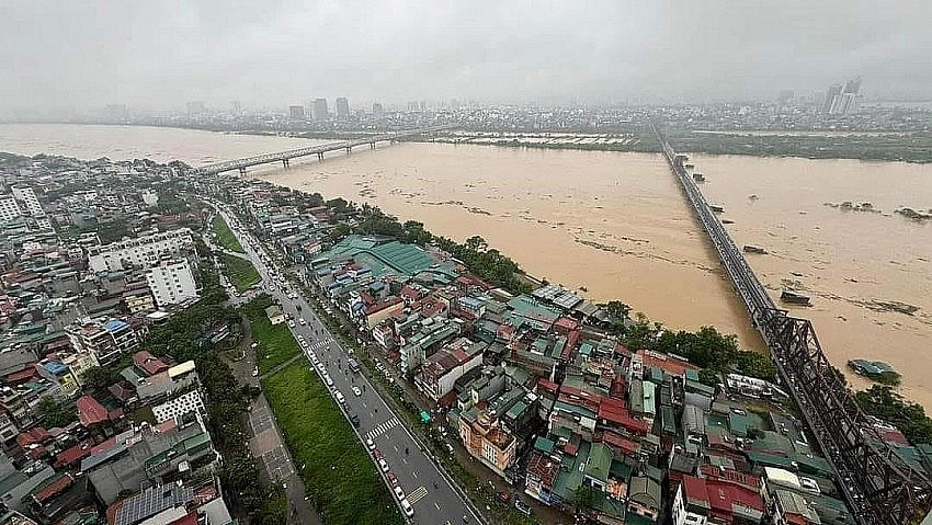 Trận mưa, lũ lịch sử ở miền Bắc tháng 9 vừa qua gây thiệt hại hết sức to lớn. (Ảnh MXH)