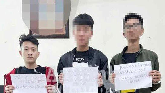 Các đối tượng bị bắt giữ.