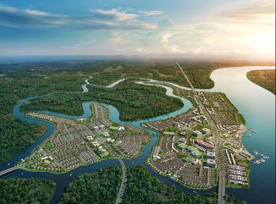 Phối cảnh Khu đô thị Aqua City tại xã Long Hưng