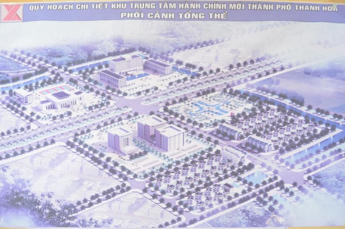 Bản đồ quy hoạch khu trung tâm hành chính TP.Thanh