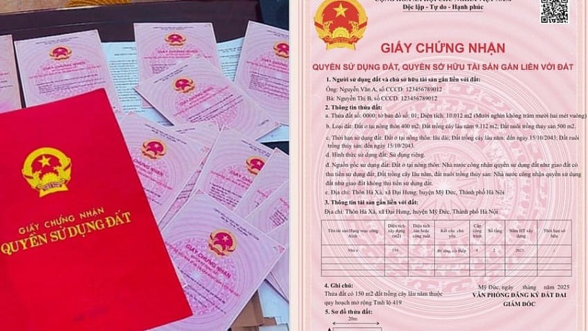 Sổ đỏ có tên gọi mới và mẫu mới