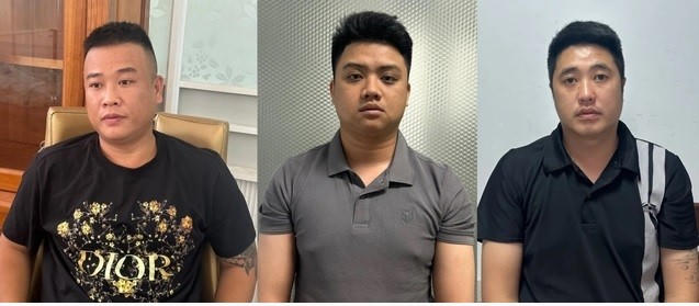Các đối tượng Huy, Rin và Nam (từ trái qua).