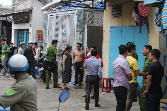 Hiện trường vụ án mạng.