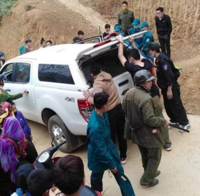 Đối tượng Biển bị bắt khi trên người có nhiều vết thương.