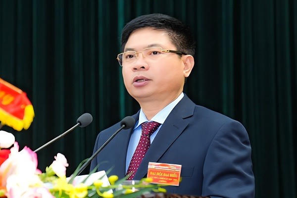 Ông Trương Quốc Huy, Bí thư tỉnh Ninh Bình phát biểu tại đại hội.