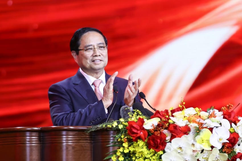Thủ tướng phát động phong trào thi đua yêu nước giai đoạn 2026-2030 với '1 mục tiêu-3 đột phá-5 trọng tâm' - Ảnh: VGP