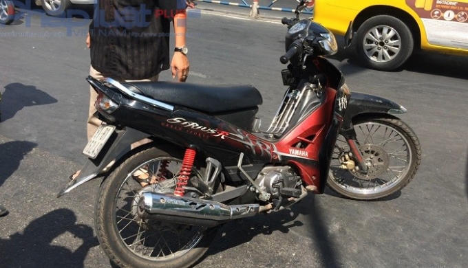 Xe máy của nạn nhân.