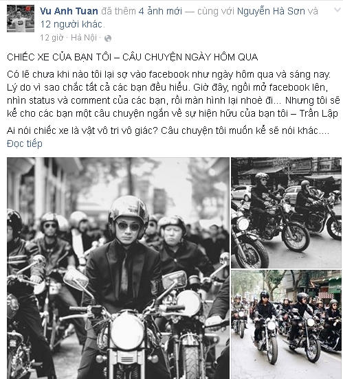 Chia sẻ của MC Anh Tuấn.