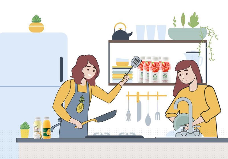 Sáng - trưa - chiều - tối: Bật chế độ Rửa bát