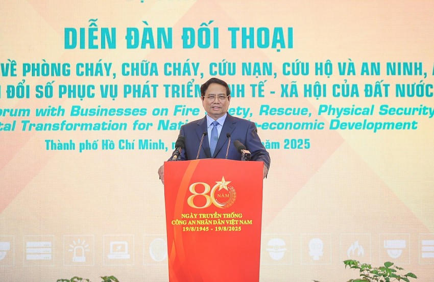 Thủ tướng Phạm Minh Chính phát biểu tại diễn đàn. Ảnh: VGP