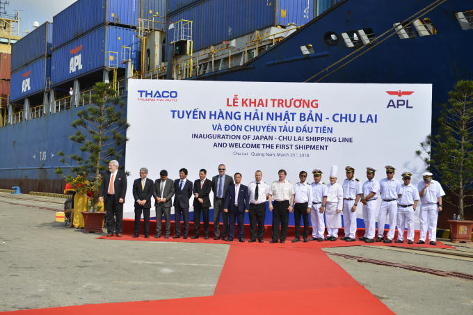Thaco chính thức khai trương tuyến hàng hải quốc tế Nhật Bản - Thaco.