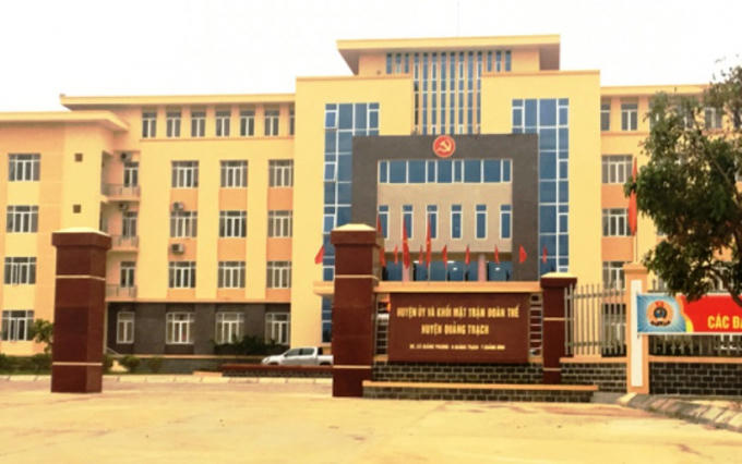 Trụ sở Huyện ủy huyện Quảng Trạch.