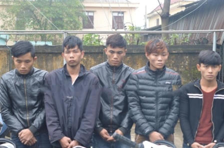 Các đối tượng tại cơ quan điều tra.