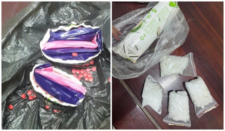 Số lượng lớn ma túy bị thu giữ - Ảnh Công an Nghệ An.