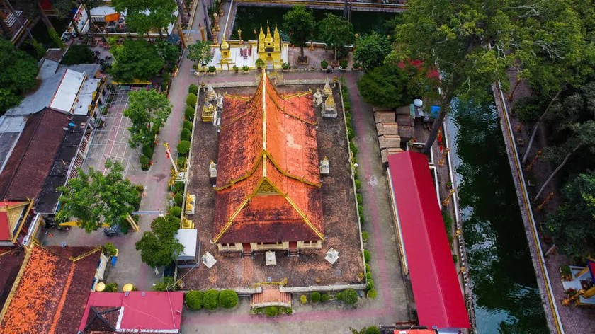 Ngôi chùa nhìn tử trên cao. (Ảnh: Thanh niên)
