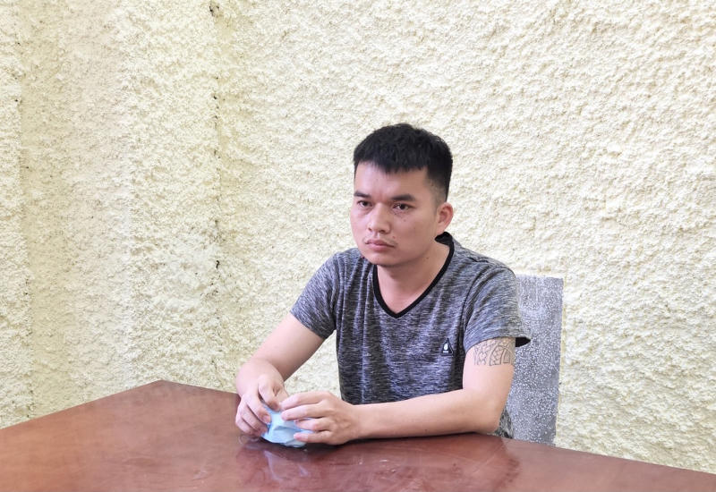 Hà Văn Tỵ tại cơ quan công an. Nguồn: CAND