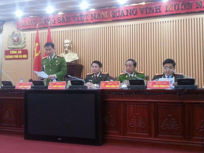 Đại tá Dương Văn Giáp, Trưởng phòng PC45 Công an TP Hà Nội thông tin về vụ án.