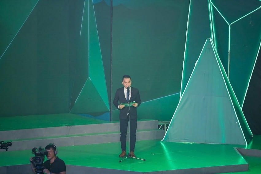 Ông Nguyễn Thành Đạt – Giám đốc Truyền thông Herbalife Việt Nam – Campuchia phát biểu tại buổi lễ