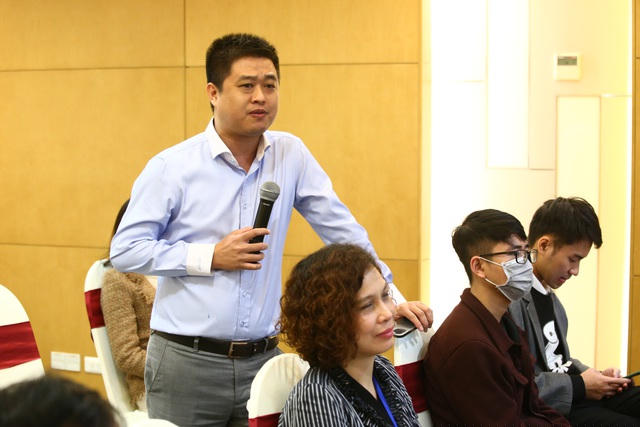 Đại diện nhóm tác giả 1office - một trong những đội vượt qua vòng Sơ khảo tại NTĐV 2020. Ảnh: Hữu Nghị